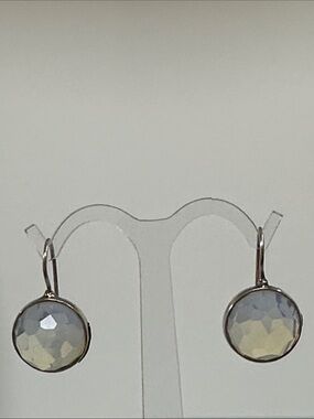 NAVAJO 925 Sterling Silver Opal Earrings